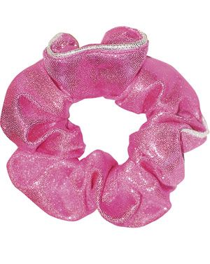 Cerise Glam Foil Print Hair Scrunchie